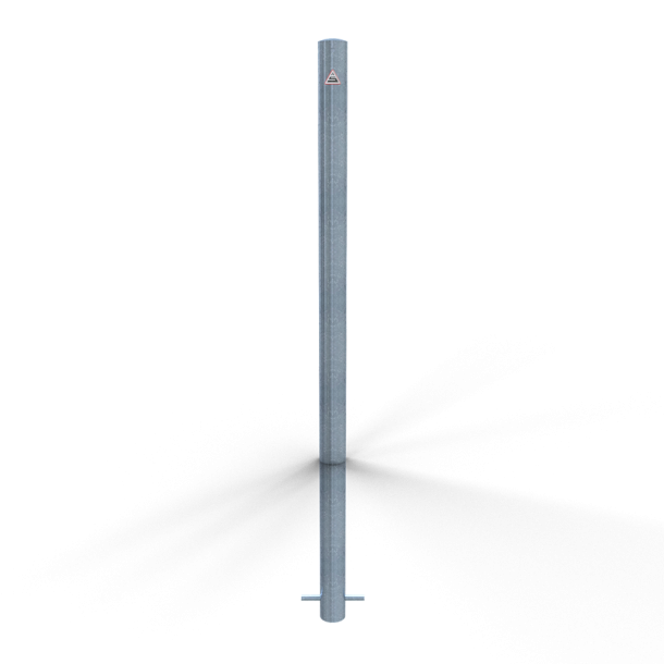 Barrier posts | Steel tube  60 x 2.5 mm | stationary | for casting in concrete | hot-dip galvanized | without eyelet